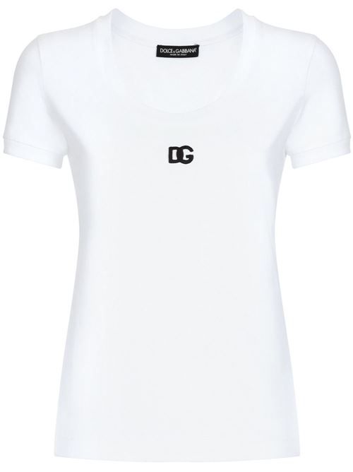 T-shirt con logo DOLCE & GABBANA | F8U71ZFUEEYW0800